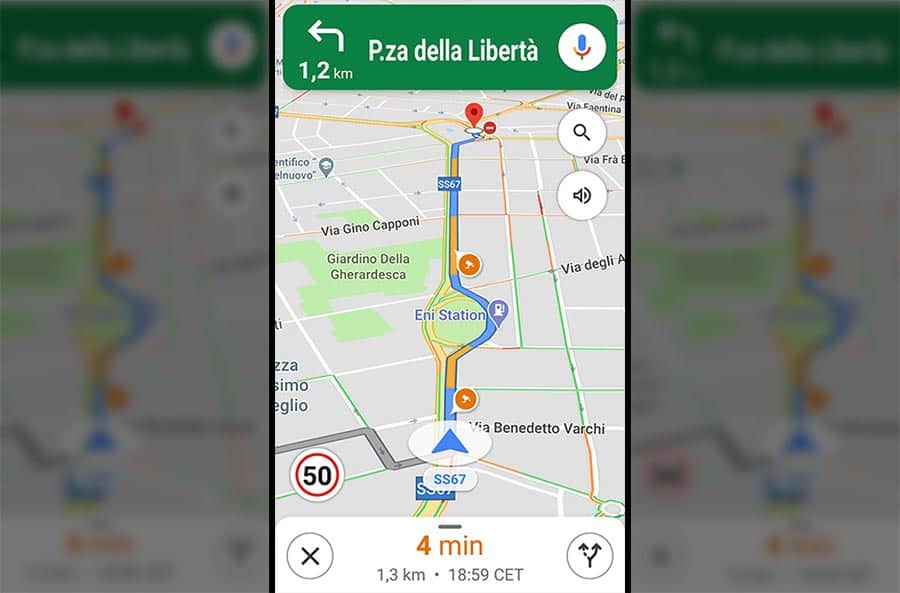 GPS phone navigator app